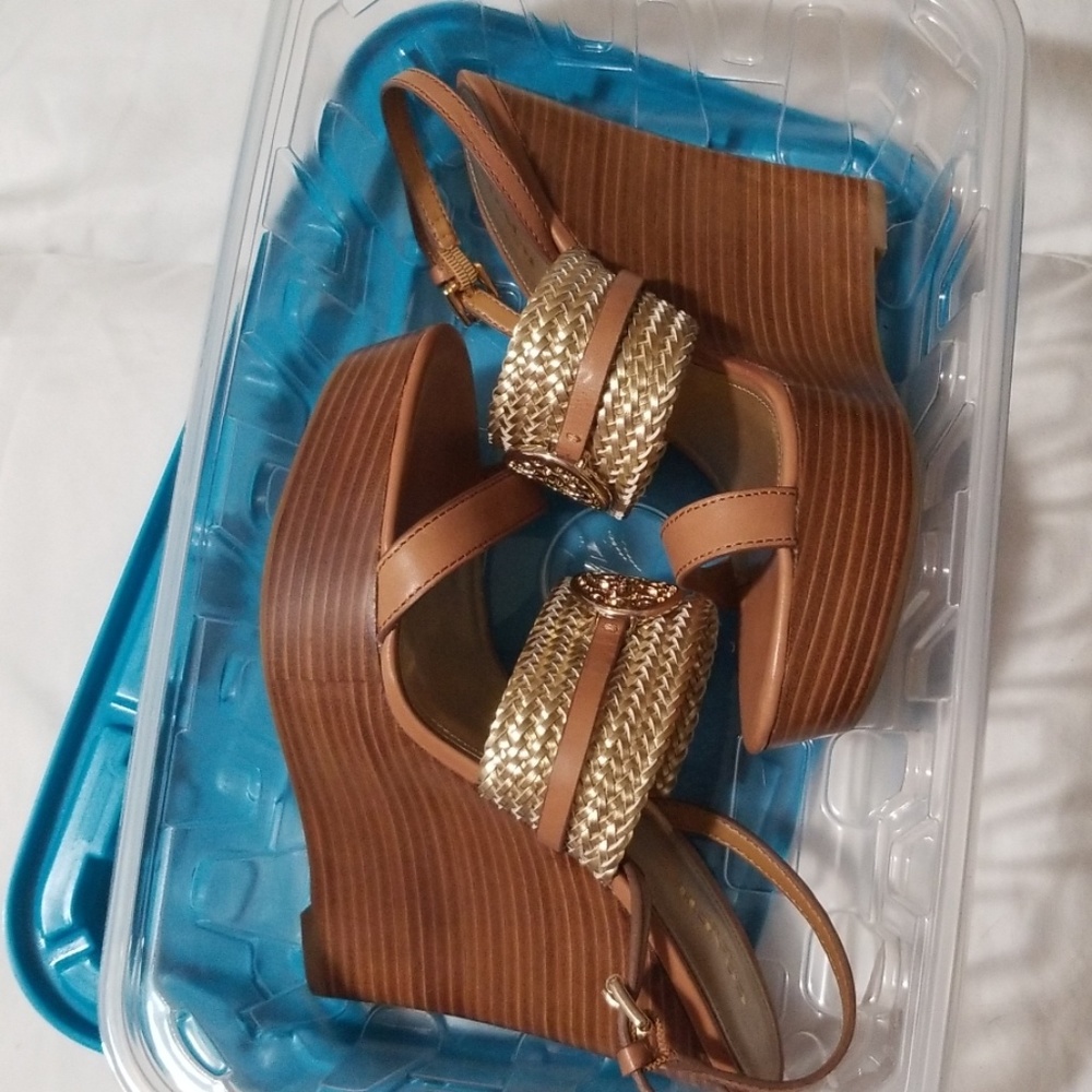 BEATRIZ wedge platform sandal- COACH NWOT